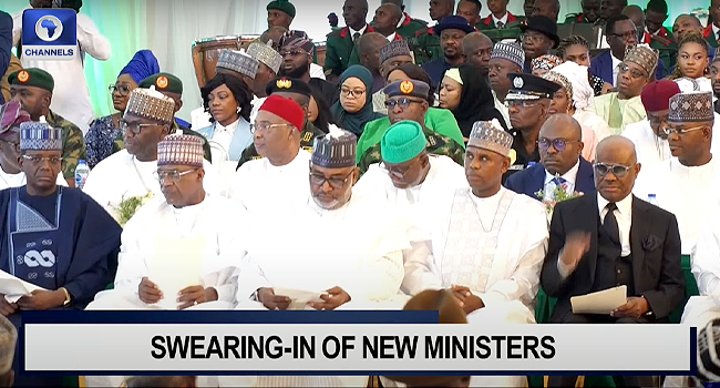 President Tinubu commences Swearing-In Ceremony of Ministers