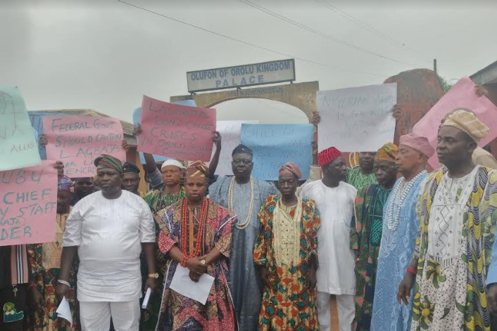 Osun community stage protest over Military use of Land without consultation