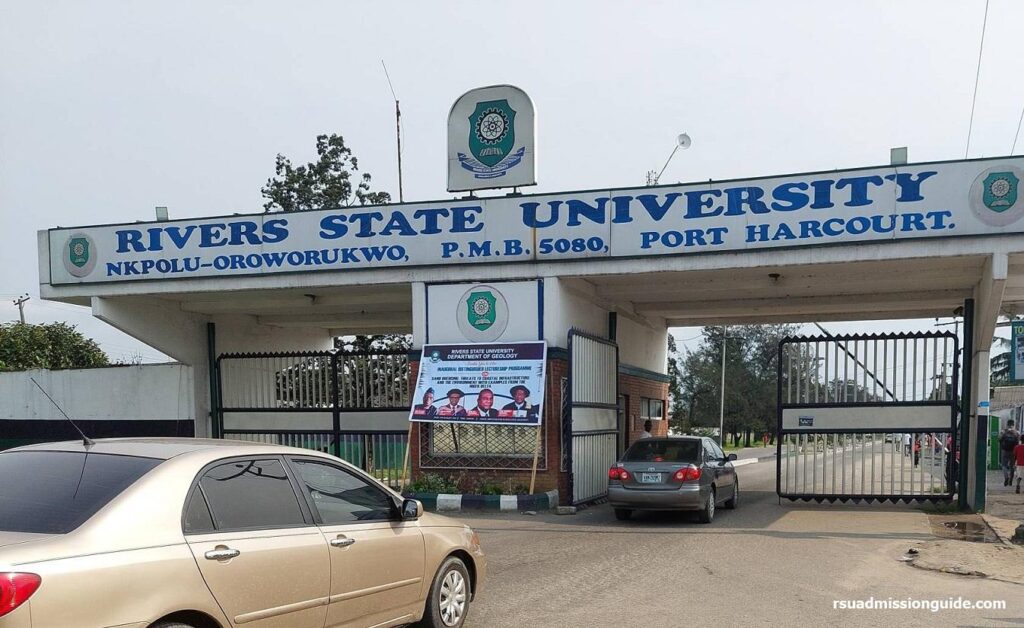 Rivers State University Students stage protest after armed robbery at Female Hostel