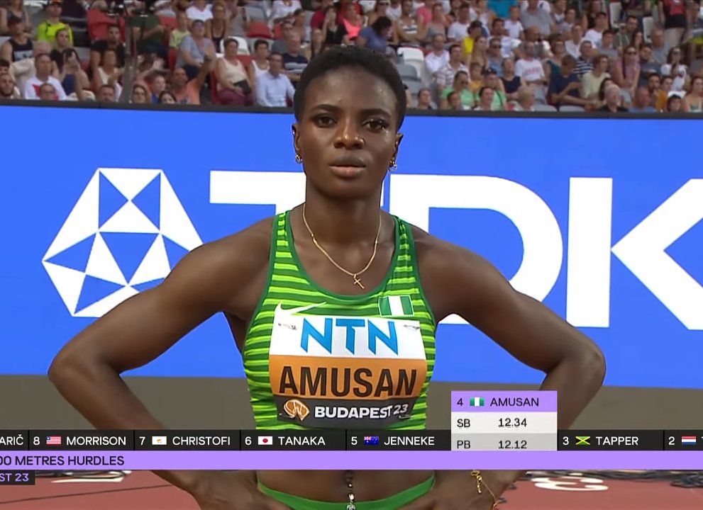 Tobi Amusan wins Heat at World Athletics Championship