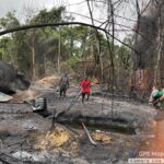 Nigerian Army Troops destroy illegal refinery in Delta State