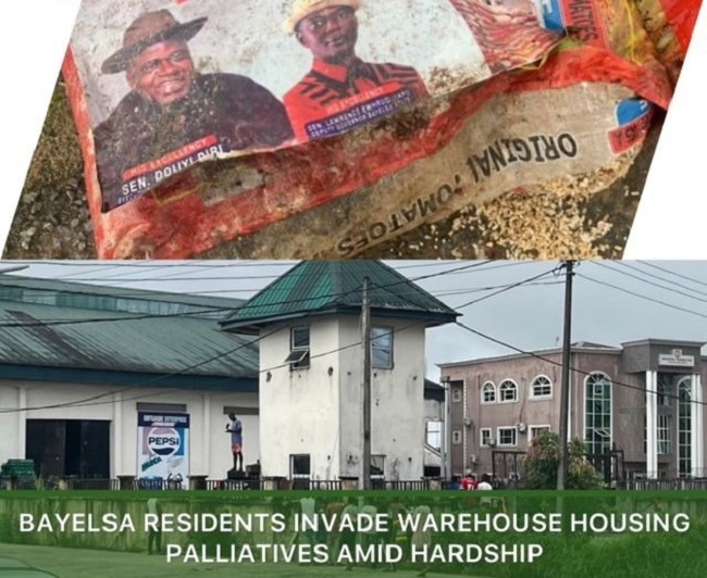 Bayelsa residents loot Food Items from Warehouse