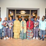 First Lady Remi Tinubu receives Super Falcons at Aso Rock