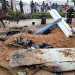 (UPDATED): 4 people rescued as Helicopter crashes in Lagos state