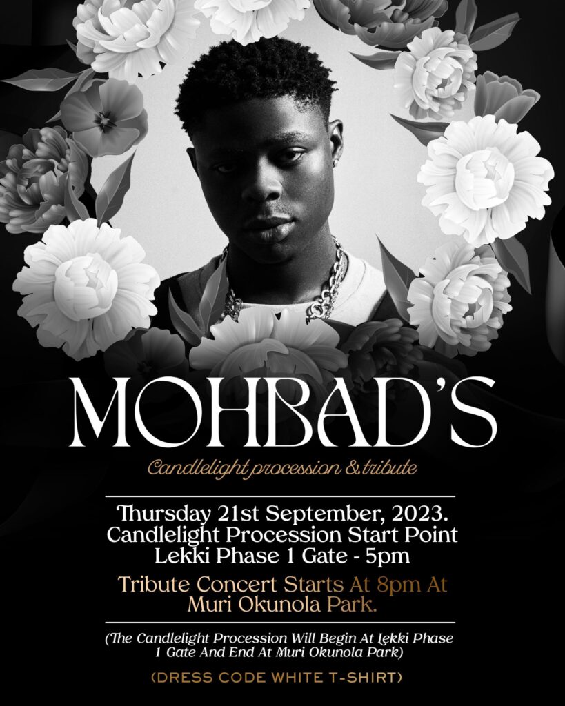 Justice for Mohbad: Candlelight Procession and Tribute Concert scheduled for Thursday in Lagos