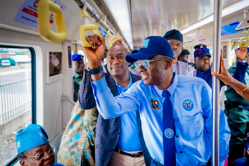 Governor Sanwo-Olu launches Blue Rail Line, says Red Line 95% complete