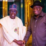 Jonathan visits President Tinubu at Aso Villa⁣ (PHOTOS)