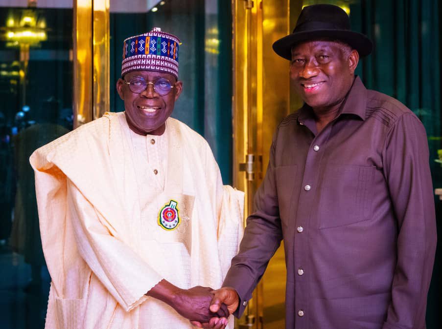 Jonathan visits President Tinubu at Aso Villa⁣ (PHOTOS)