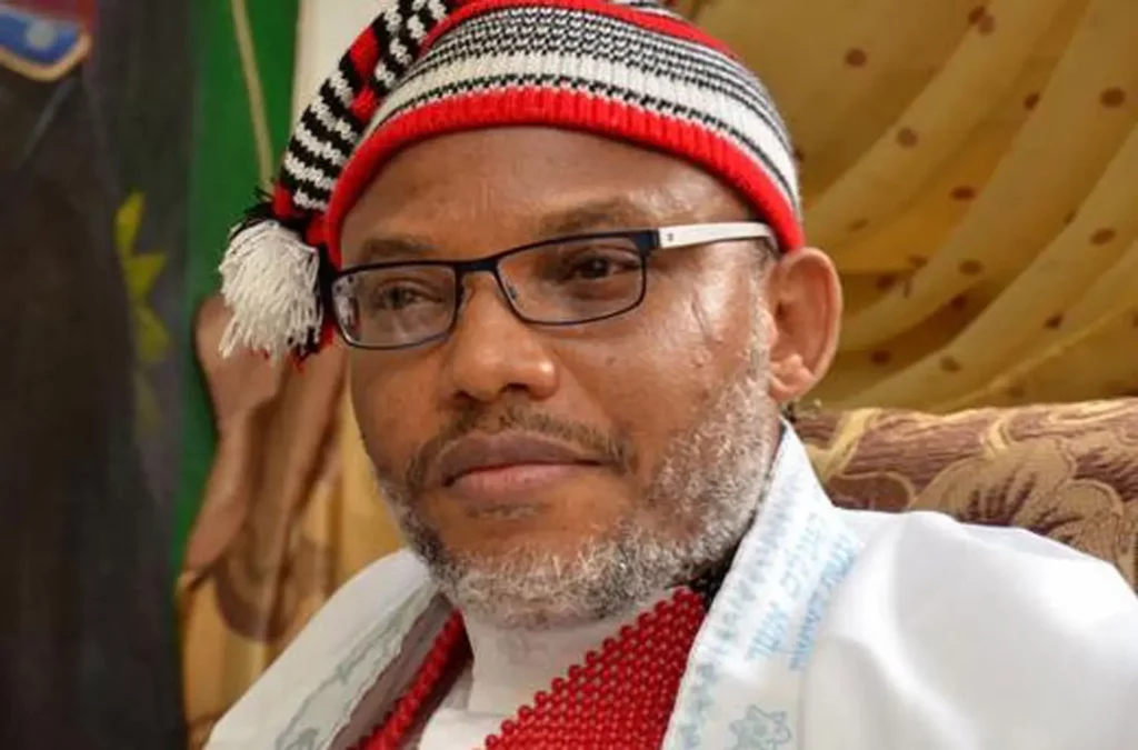 Nnamdi Kanu boldly confronts Federal Government of being a terrorist for illegal detention