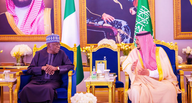 ‘Your Investments are safe in Nigeria’ –  President Tinubu assures Saudi Investors