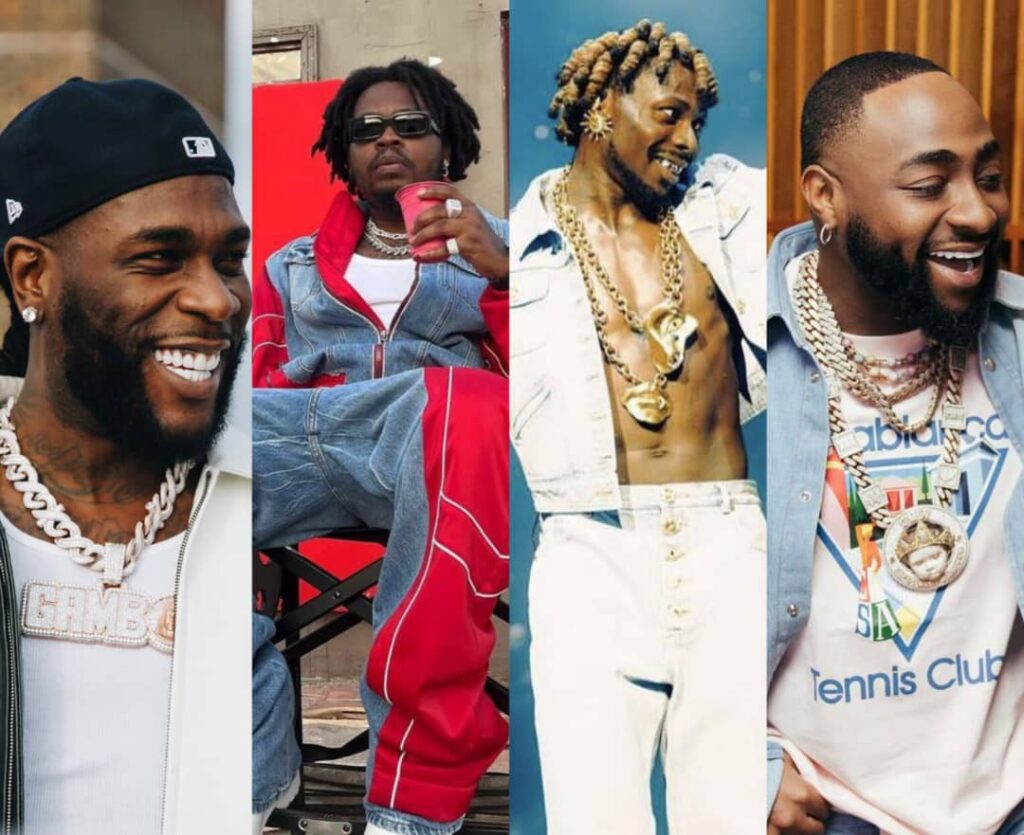 Burna Boy, Davido, Asake, Olamide, Ayra Starr earn 2024 Grammy Nominations