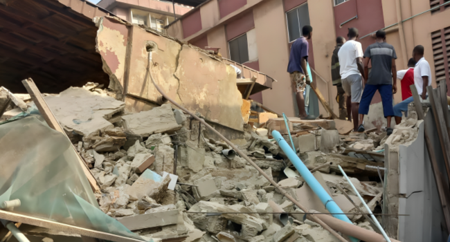 Three People Trapped as One-Storey Building Collapses in Ebute-Metta, Lagos