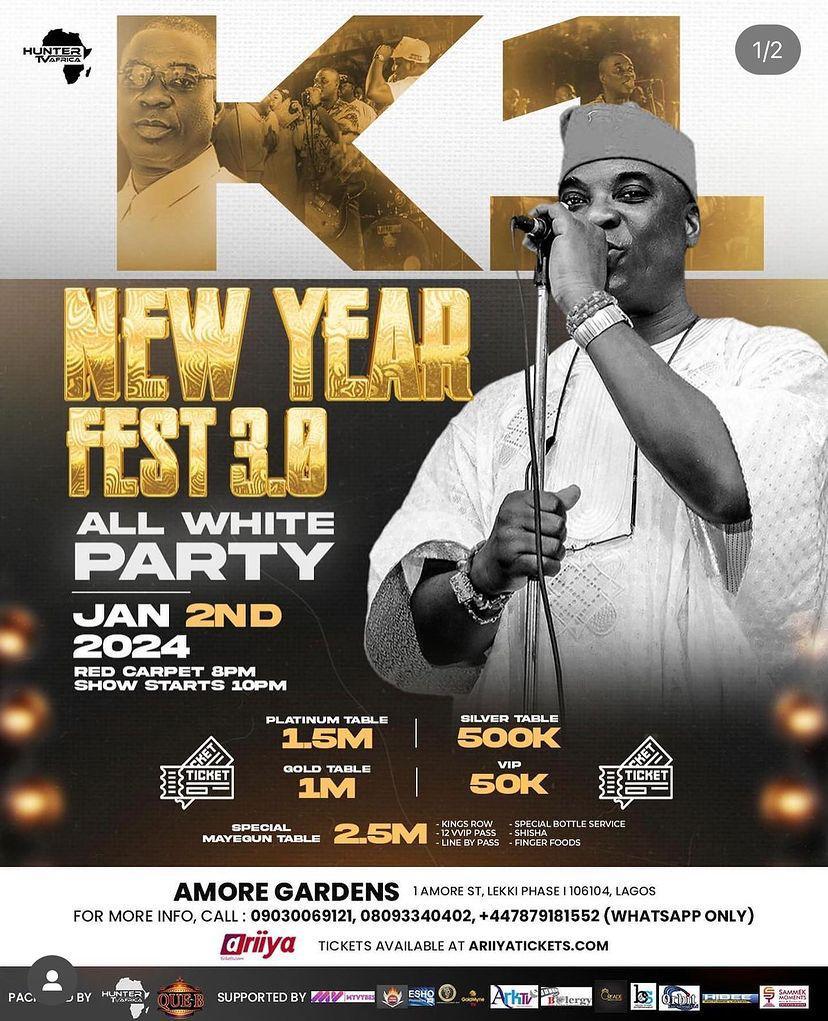 K1 De Ultimate Set To Hold New Year Fest All White Party (2024)