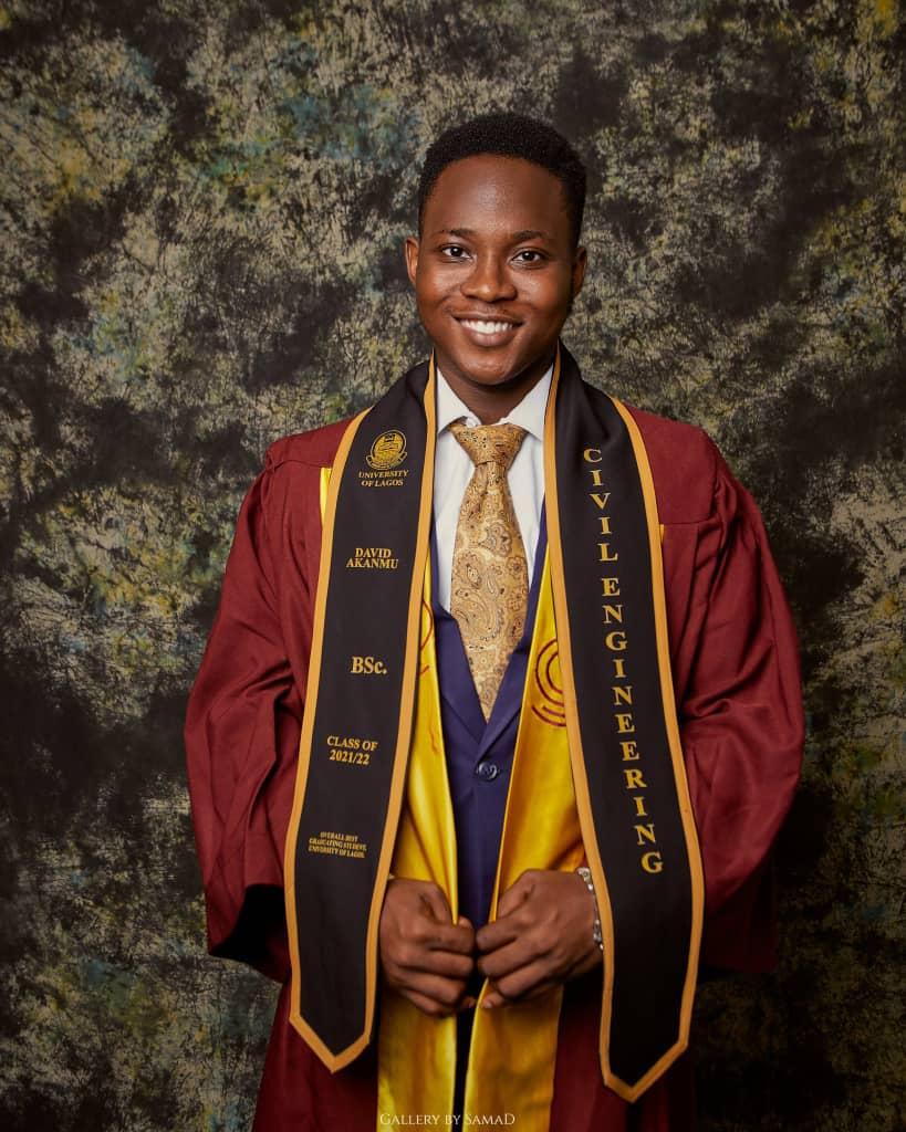 David Akanmu Emerges as Best UNILAG Graduate With Perfect 5.0 CGPA