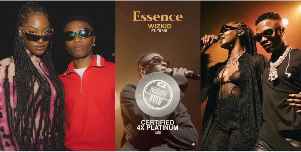 Wizkid’s ‘Essence’ Achieves Quadruple Platinum Status in the United States