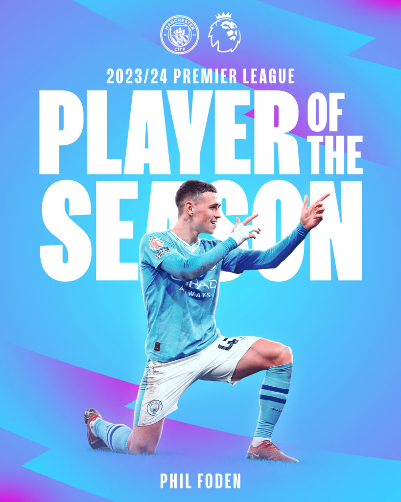 Phil Foden named Premier League Player of the Season