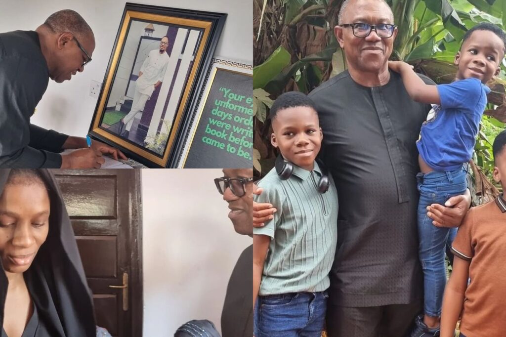 Peter Obi visits Junior Pope’s family after burial