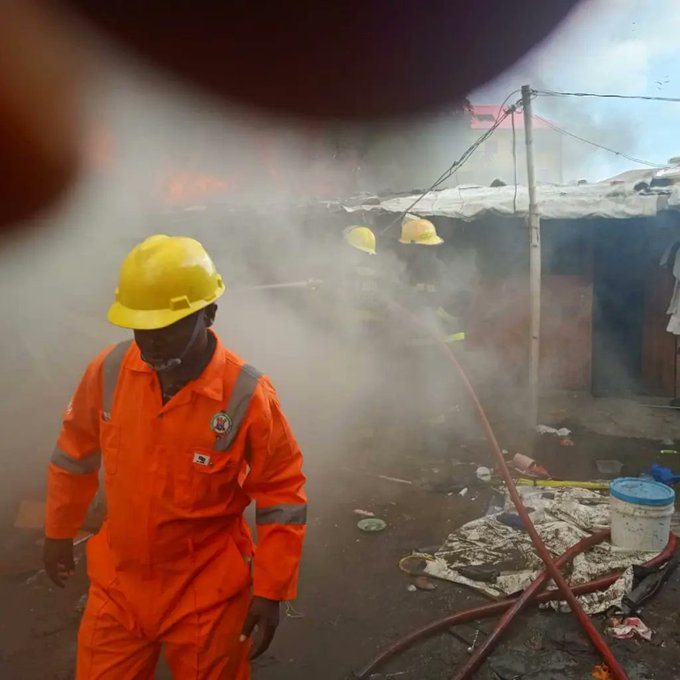 Fire Devastates Tejuosho Wooden Market in Lagos