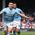 Man City edge closer to title with a 4 nil win over Fulham