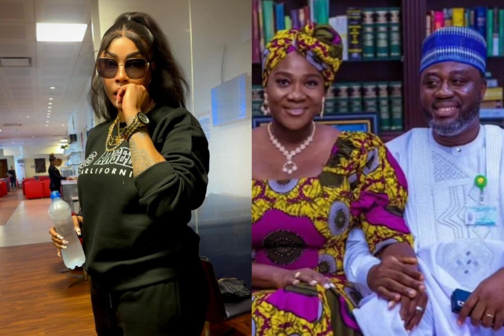 Angela Okorie claps back at Mercy Johnson’s husband, calls him ‘houseboy’