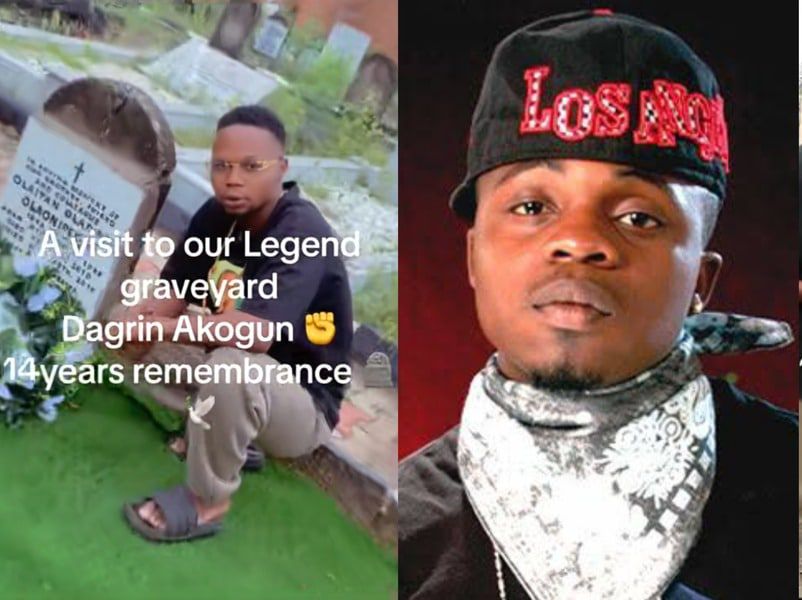 Dagrin’s Fans pay tribute at burial ground, 14 years after demise