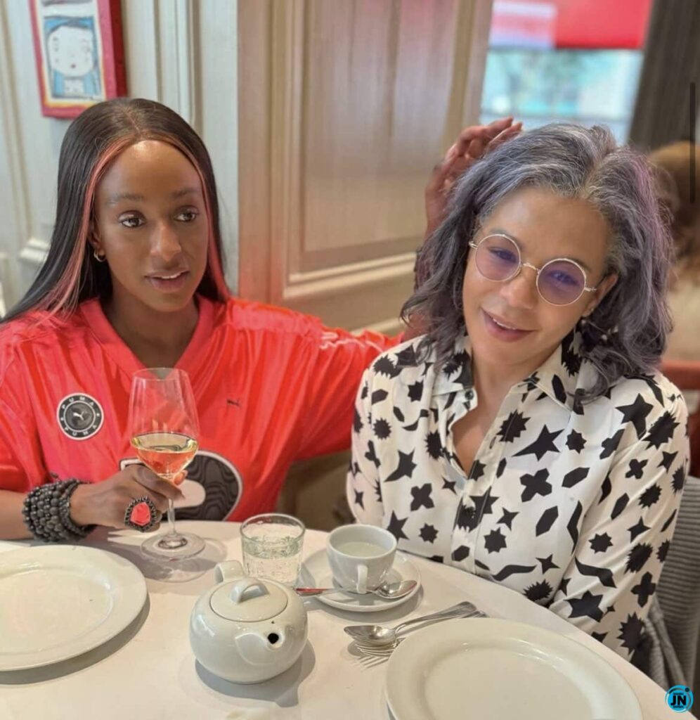 DJ Cuppy’s mum prays she finds true love after baptism