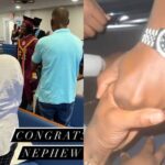 Davido buys nephew an expensive wristwatch on his graduation