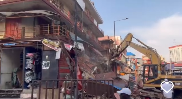 Lagos government continues the destruction of buildings in the state