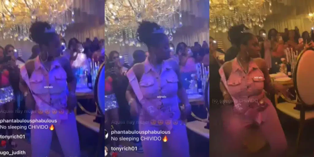 Davido’s wife, Chioma burns dance floor at her surprise bridal shower