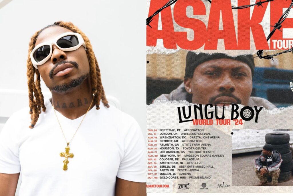 Asake Announces “Lungu Boy World Tour”, Disclose Dates and Cities