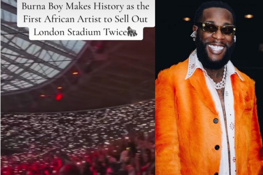 Burna Boy Makes History as the First African Artist to Sell Out London Stadium Twice