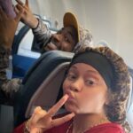 US rapper, Latto bumps into Davido on a plane