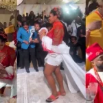 CHIVIDO: Chioma gives husband, Davido palm wine at wedding