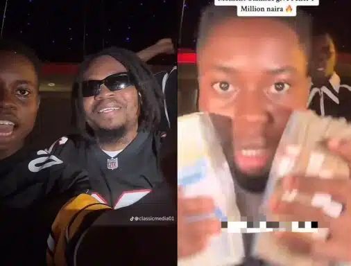 Olamide bless popular TikToker, Peller on TikTok with 1 million naira