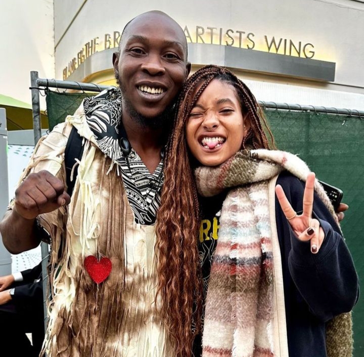 Seun Kuti and Willow Smith meet at the Hollywood bowl festival