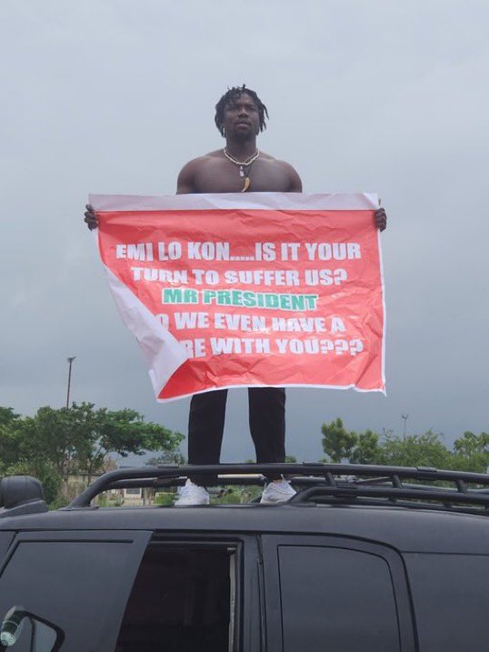 Activist VeryDarkMan Launches Solo Protest in Abuja