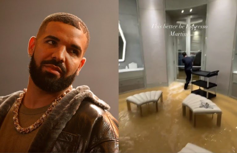 Drake’s Toronto mansion flooded in severe storm