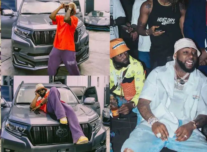 Davido gifts one of his aide, Deekay DMW a brand new car