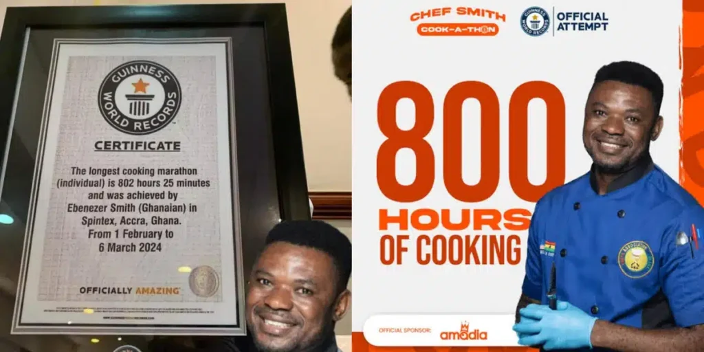 Guinness World Records deactivates ‘Cook-a-thon’ category after Ghanaian chef forges certificate