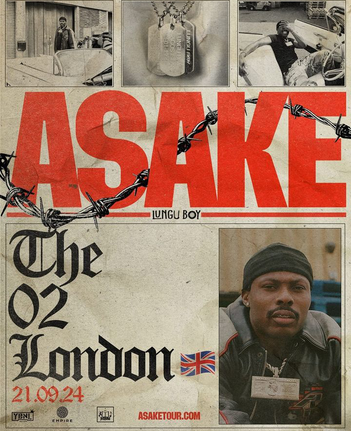 Asake to Headline O2 Arena for the Second Time