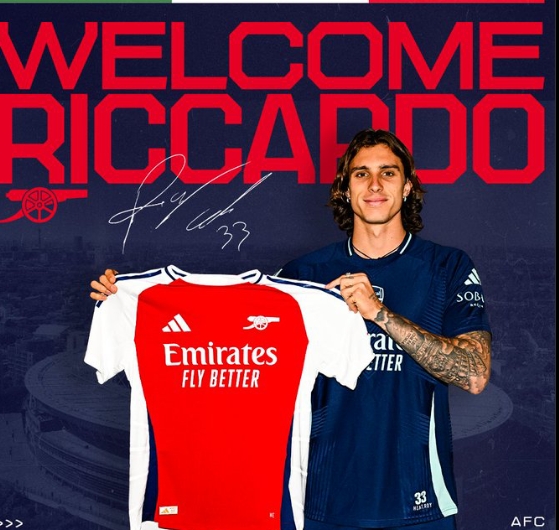 Arsenal FC Signs Italian Defender Riccardo Calafiori