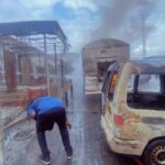 Fire breaks out at Mobil fuel station in Lagos