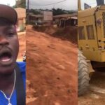 Portable praised as he repairs the road in Sango