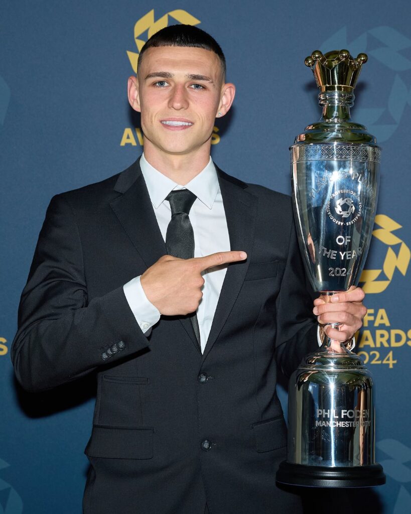 Phil Foden Wins PFA Players’ Player of the Year Award