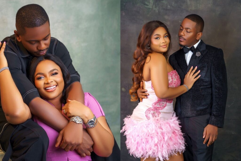 Timini Egbuson and Bimbo Ademoye stirs dating rumors with cozy pictures