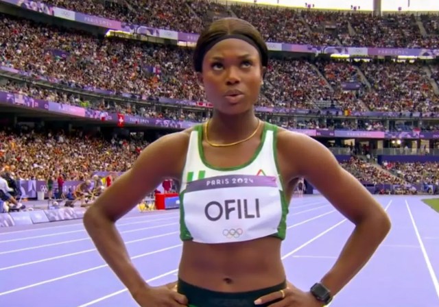 Athlete, Favour Ofili makes history at Paris Olympic games after making the finals