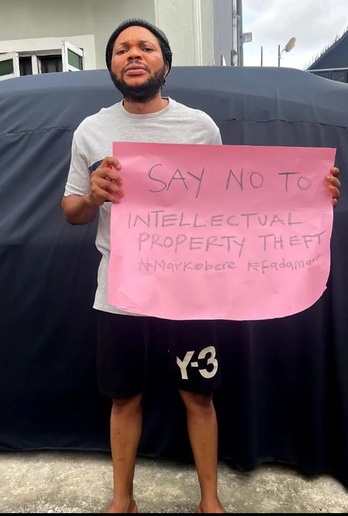 Denilson Igwe protest against popular Skitmaker, Mark Angel over intellectual property theft