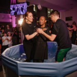 Dj Cuppy dedicates life to christ after baptism