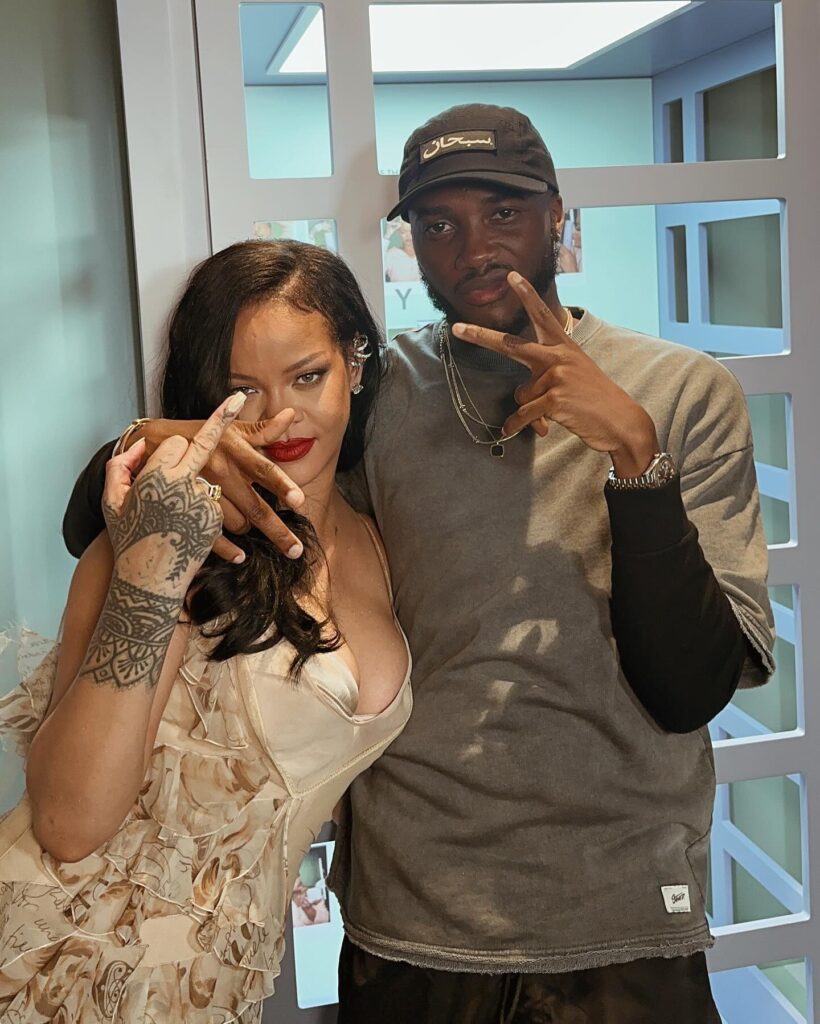 Dammy Twitch links up with Rihanna at Fenty event