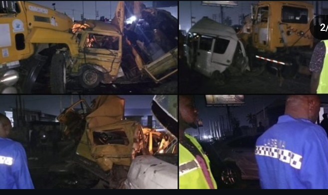 One Confirmed Dead After Oil Tanker Rams Into 10 Vehicles At Maryland, Lagos